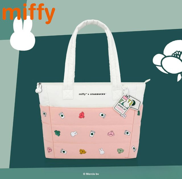 Starbucks Miffy Umhängetasche, Rosa, Cartoon-Kaninchen - Bild 1