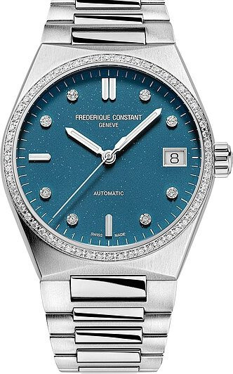 Frederique Constant Armbanduhr, Automatik, Edelstahl, Diamant, Damen - Bild 1