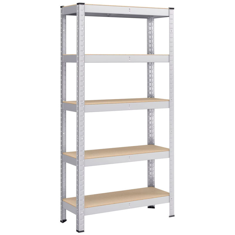 Songmics Schwerlastregal aus Metall in Silber, B/T/H: 75 x 30 x 150 cm - Bild 2