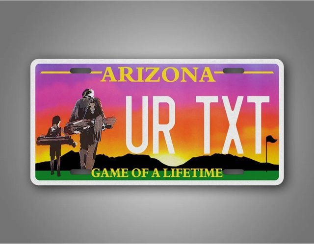 Personalisiertes Arizona Metall-Dekorationsschild von CIFBUY in Rot und Mehrfarbig für deine Wanddekoration - Bild 1