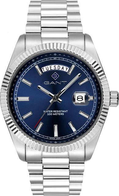 Gant Herrenuhr Fairfax, Quarz, Edelstahl, Blau, 41 mm, 10 ATM - Bild 1