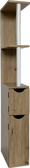 HTI-Living Raumteilerregal Thekla in Artisaneiche, modern und offen gestaltet, Farbe Braun, Höhe: 118 cm, Tiefe: 30 cm - Bild 1