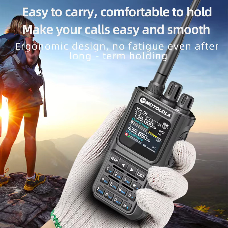 Motorola Tragbares Handfunkgerät in Grün mit Multiband-Übertragung, Bluetooth-Programmierung, Blitzlicht und Geräuschunterdrückung für AM und FM - Bild 2