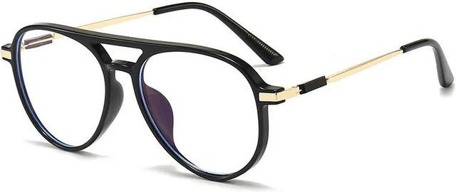 Dote Lesebrille, quadratisch, Vollrand, Kunststoff, Unisex, transparent, black - Bild 1