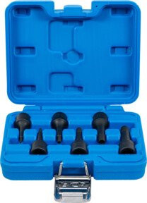 BGS Spiral Profil Steckschlüssel Satz Schraubenausdreher 6-teilig mit 3/8 Zoll Innenvierkant und SW 2-10 mm aus Chrom-Molybdän-Stahl - Bild 1