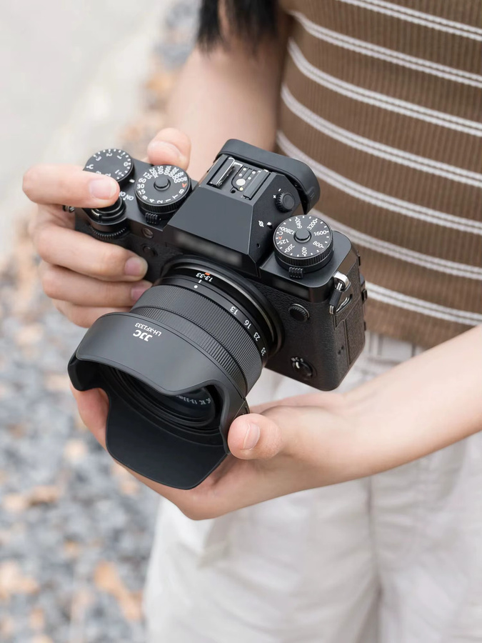 JJC Petal Reversible Gegenlichtblende Schwarz für Fujifilm XC 13-33mm f/3.5-6.3 OIS Objektiv mit Adapterring für Fujifilm X-T30 XT30 III - Bild 6