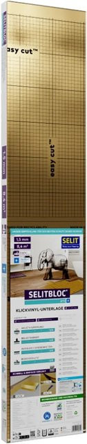 Selitbloc Klickvinylunterlage Pro+ Dampfbremse in Gold, 1,5 mm Stärke, 8,4 m² - Bild 1