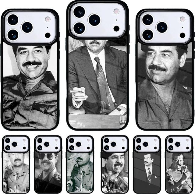 Handyhülle mit Saddam Hussein Motiv von Krajews für iPhone 17 16 15 14 13 12 11 Pro Max, Multicolor - Bild 1