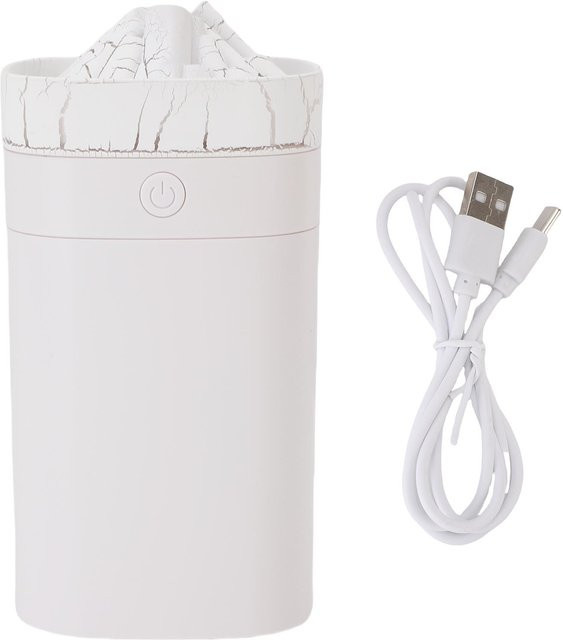 OutsideWorld Mini Luftbefeuchter und Aromatherapie Diffusor mit Riss-Design, Weiß, 400 ml - Bild 1