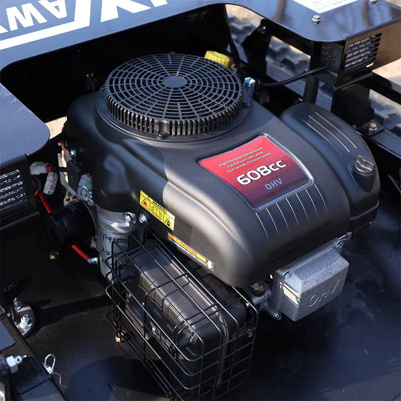 AIWEIYA AWY-900 All-Terrain Zero-Turn Ferngesteuerter Rasenmäher mit 2x 1500W bürstenlosen Motoren und Schneeräumfunktion in Schwarz - Bild 3