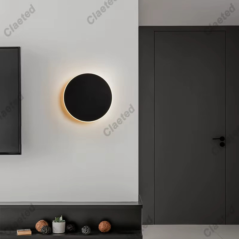Claeted Nordic Rund LED Wandlampe mit Touch-Dimmer und Bewegungssensor, Durchmesser: 30 cm - Bild 2