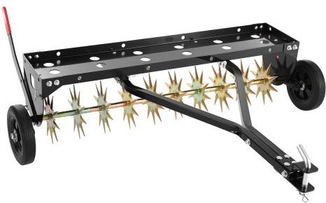 VEVOR Tow Behind Plug Aerator Bodenbelüfter 40 Zoll mit Universal-Kupplung und Trays für Gartentraktoren und Landwirtschaft - Bild 1