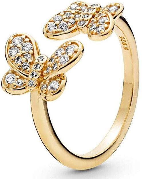 POMOiii Ring 925 Sterlingsilber, Schmetterling, Damen - Bild 1