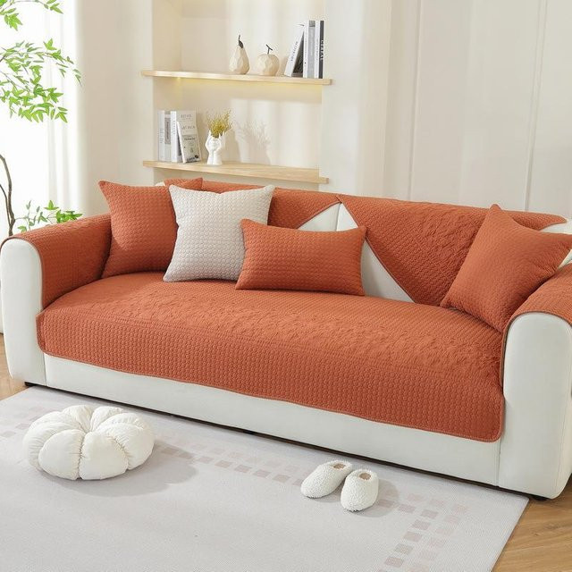Modernes Sofakissen aus reiner Baumwolle mit floralem Design, B/B/H: 70 x 70 x 1 cm - Bild 1