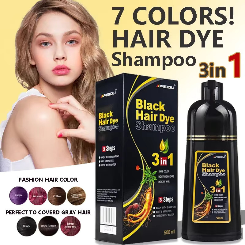 Okeny's Haarfärbe-Shampoo, 3-in-1, Polygonum Multiflorum, Damen - Bild 2