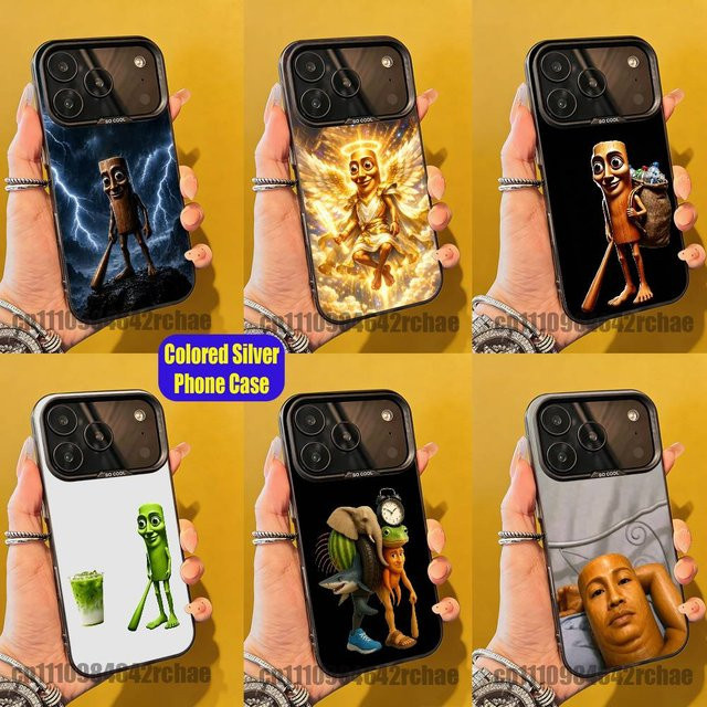 Individuelle Handyhülle Tung Tung Sahur für Apple iPhone in Silber - Bild 1