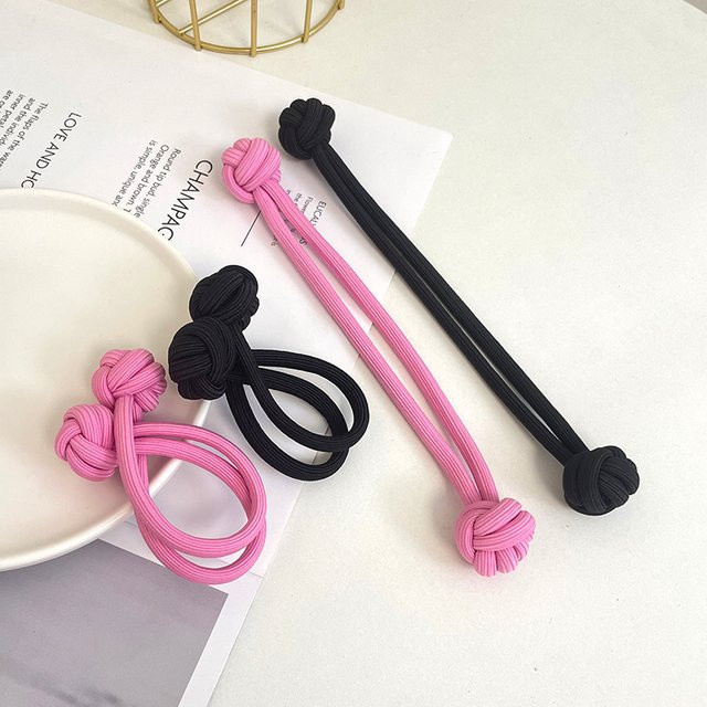 Haar-Accessoire Damen, Gummibänder, Einfarbig - Bild 1