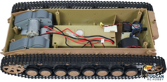 Heng Long Panzer IV F RC Panzer, 1/16, Fahrgestell mit Kunststoffketten Rädern - Bild 1