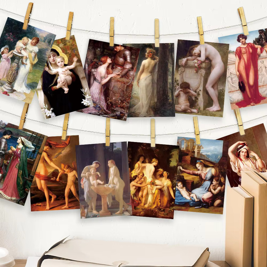 32 Stück Postkarten aus der mythologischen Serie in Multicolor als Sammlerstücke und Raumdekoration aus Papier - Bild 5