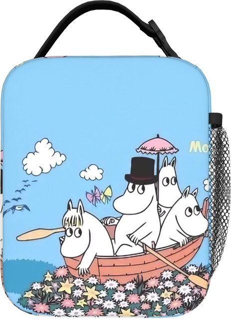 MOOMINS Grasland Isolierte Lunchtasche Blau Auslaufsicherer Lunchbehälter für Schule und Reisen - Bild 1