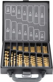 Stier Professional Metall Bohrerset HSS-M2-G+Tin in Silber, 99-teilig im Metallkoffer - Bild 1