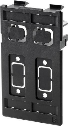 Weidmüller FrontCom Vario Einsatzplatte IE-FC-SP-2ST/2D9 geschirmt, 2 x Data, 2 x Signal, schwarz - Bild 1