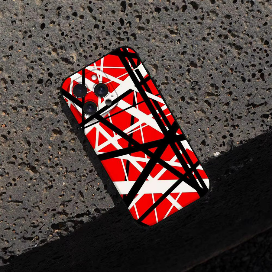 E-Eddie Van Halen Grafik-Gitarren Handyhülle aus schwarzem Silikon für iPhone 17 16 15 14 13 12 11 Pro Max Mini X Xs XR - Bild 7