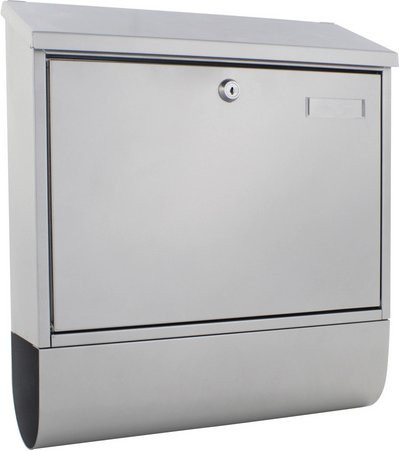 Rottner Tresor Briefkasten Jesolo aus Stahl in Silber, B: 36,5 cm, H: 41,5 cm - Bild 1