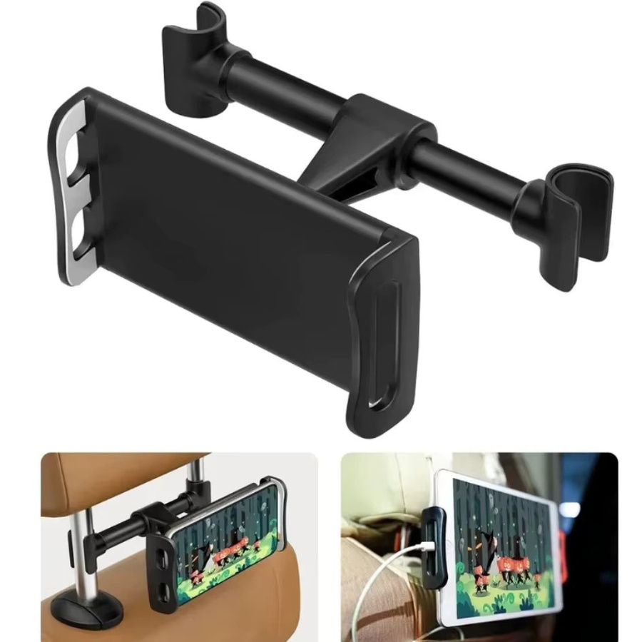 Universelle Auto-Rücksitz-Kopfstützenhalterung für Handy und Tablet in Rot und Schwarz für Apple, Samsung und Xiaomi - Bild 6
