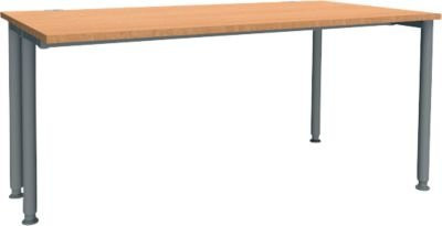 Schäfer Shop Genius Schreibtisch MODENA FLEX, einseitig verkürzt, Buche/Anthrazit, Breite: 160 cm - Bild 1
