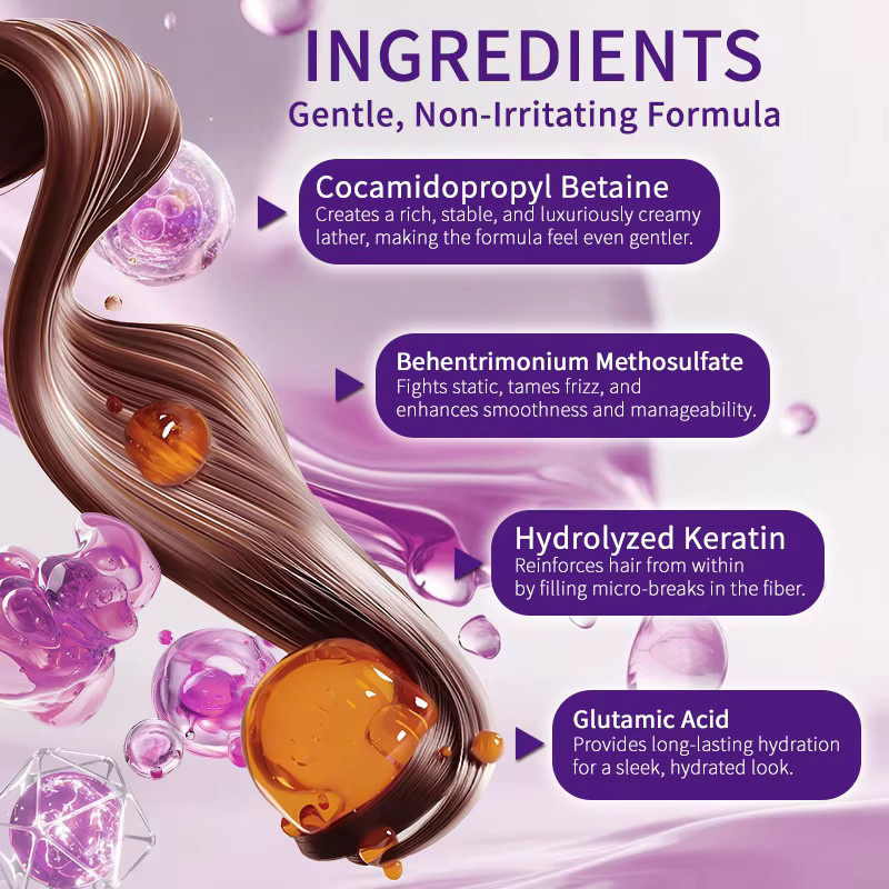 FUJZXANS Keratin Shampoo und Conditioner Set, Trockenes und strapaziertes Haar - Bild 3
