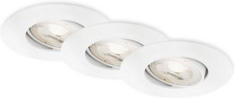 Briloner LED Einbauleuchte Weiß dimmbar IP65 warmweiß - Bild 1