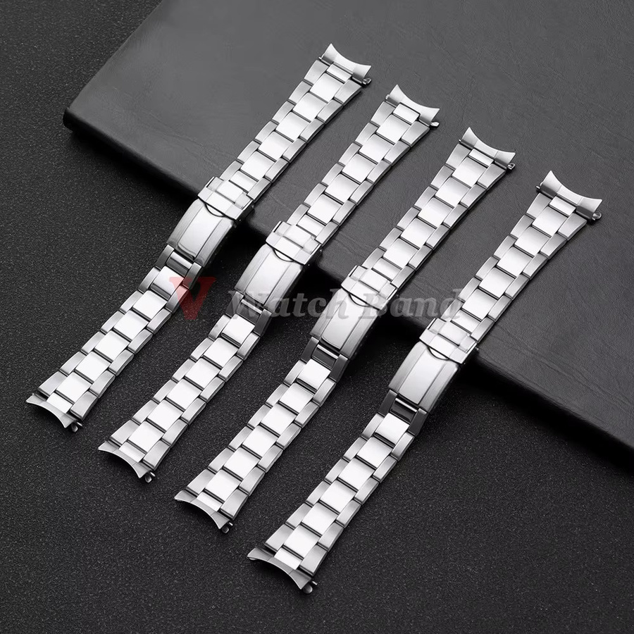 Uhrenarmband Edelstahl, Silber, Herren-Sportarmband - Bild 4