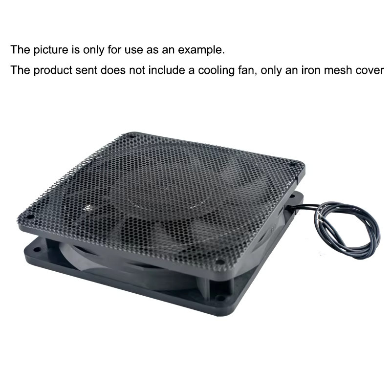 2er-Set ANCHAOPU Metall-Staubfilter für PC-Gehäuselüfter in Schwarz, 120 mm ultradünne Staubschutzgitter - Bild 2