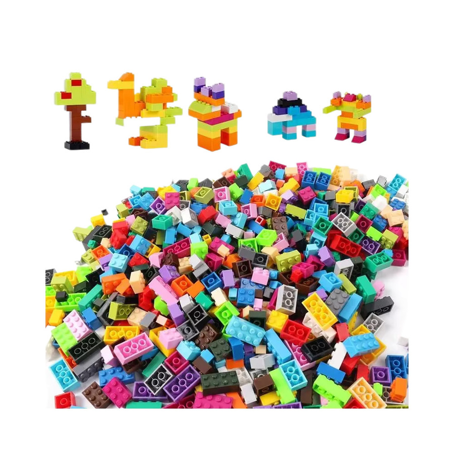 Wishiot Mini Bricks Nachfüllpack mit 500 bunten Bausteinen für kreative DIY-Montage als pädagogisches Spielzeug für Kinder - Bild 4