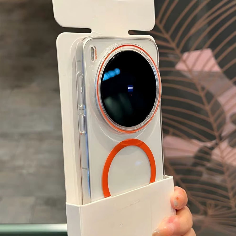 Magnetische Vivo Handyhülle aus transparentem HD Clear Hard PC mit MagSafe Unterstützung für kabelloses Laden, Stoßfeste Schutzhülle in Blau - Bild 3