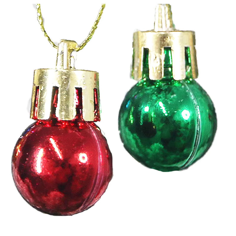 Bunte Weihnachtskugeln von RIBBON HOUSE, 24 Stück, Multicolor und Gold, Durchmesser: 2 cm - Bild 6