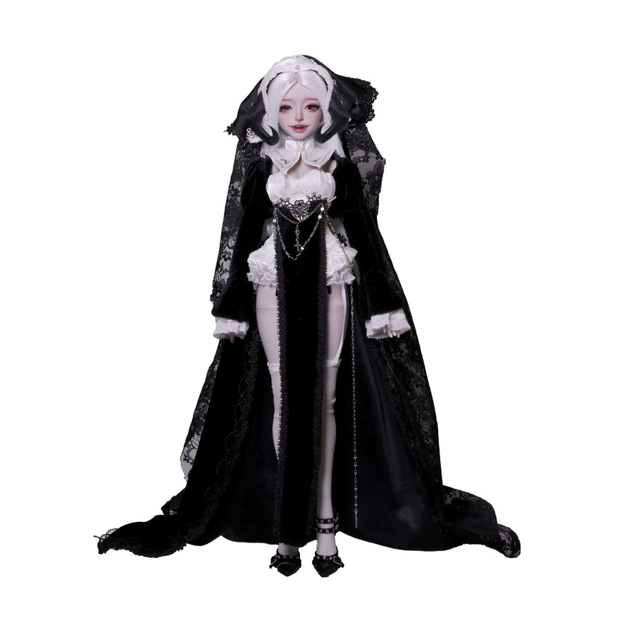 Shugafairy Cassandra BJD Puppe, 1/4 Fullset, Harz, Schwarz - Bild 3