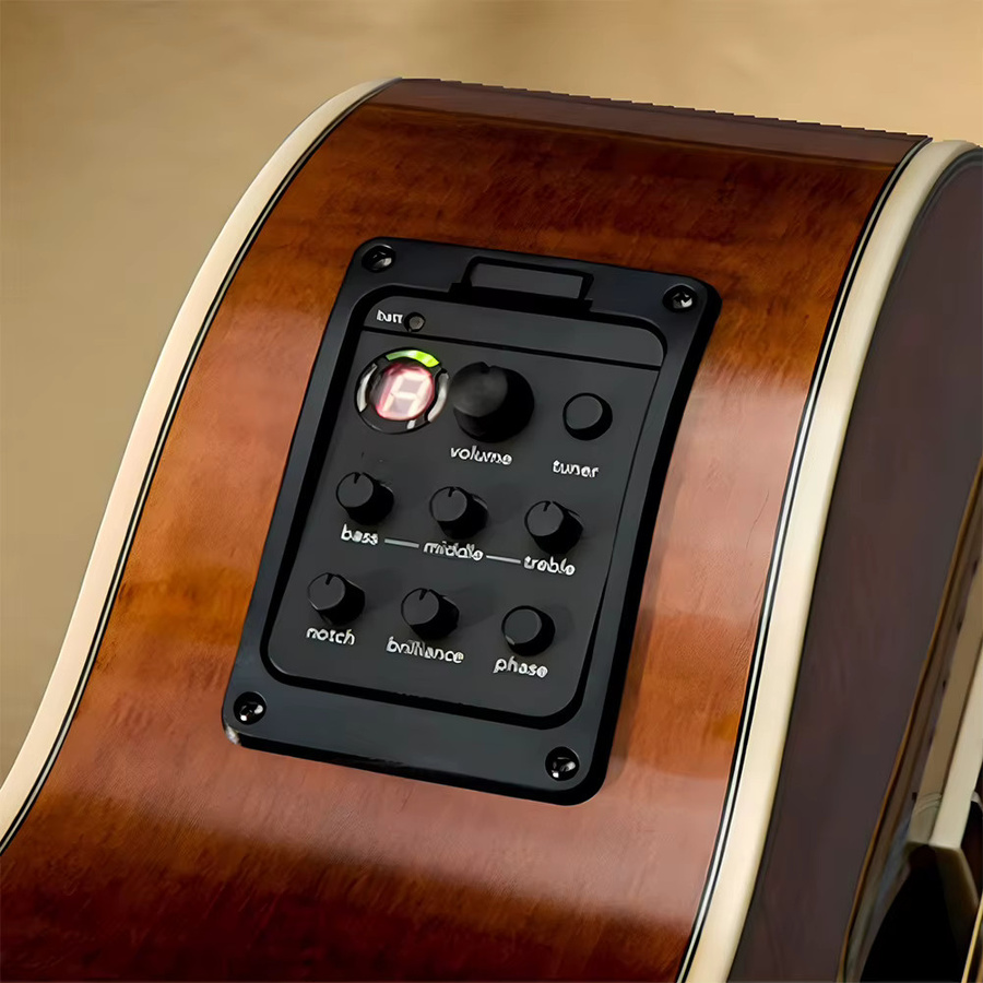 Fishman Presys+ 201 EQ-Tuner für klassische Akustikgitarren mit Piezo-Tonabnehmer und 4-Band-Equalizer in Schwarz - Bild 3