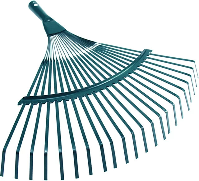 Gartenblattrechen aus Stahl mit 22 Zähnen für die Gartenarbeit und Landschaftspflege - Bild 1