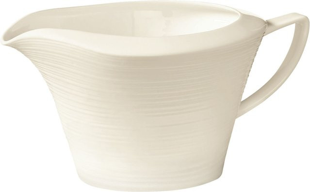 VEGA Sauciere Skyline, 4er Pack, cremeweiß, oval, 600 ml, L x B x H: 15,5 x 11 x 9 cm - Bild 1