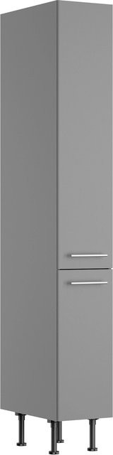 Optifit Küchen-Apothekerschrank Mats825 in Basaltgrau mit Türen und internen Schubladen, B/T/H: 30 x 58,4 x 211,8 cm - Bild 1