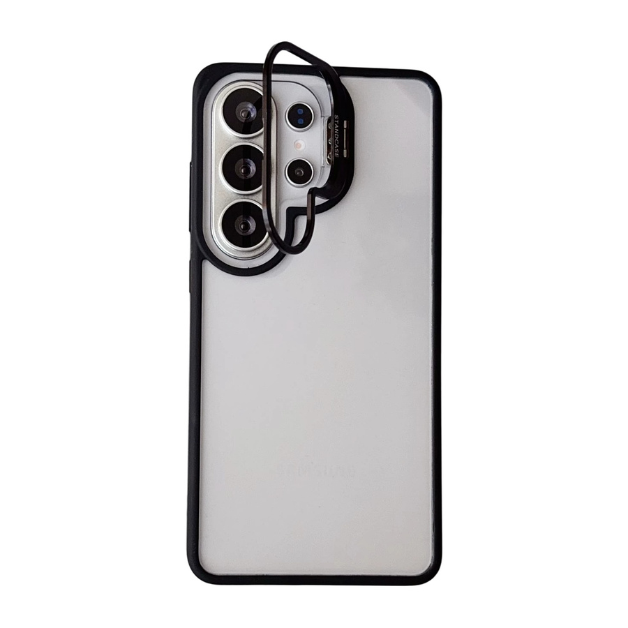 Stoßfeste Hybrid Bumper Panzerhülle mit klappbarem Objektivschutz für Samsung Galaxy S26 S25 S24 S23 Ultra Plus FE A56 A36 A06 A15 in Transparent - Bild 3