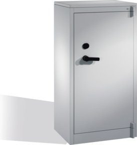C+P Feuerschutzschrank Certos mit 3 Ordnerhöhen, Lichtgrau, H x B x T: 122,6 x 65,0 x 50,0 cm - Bild 1