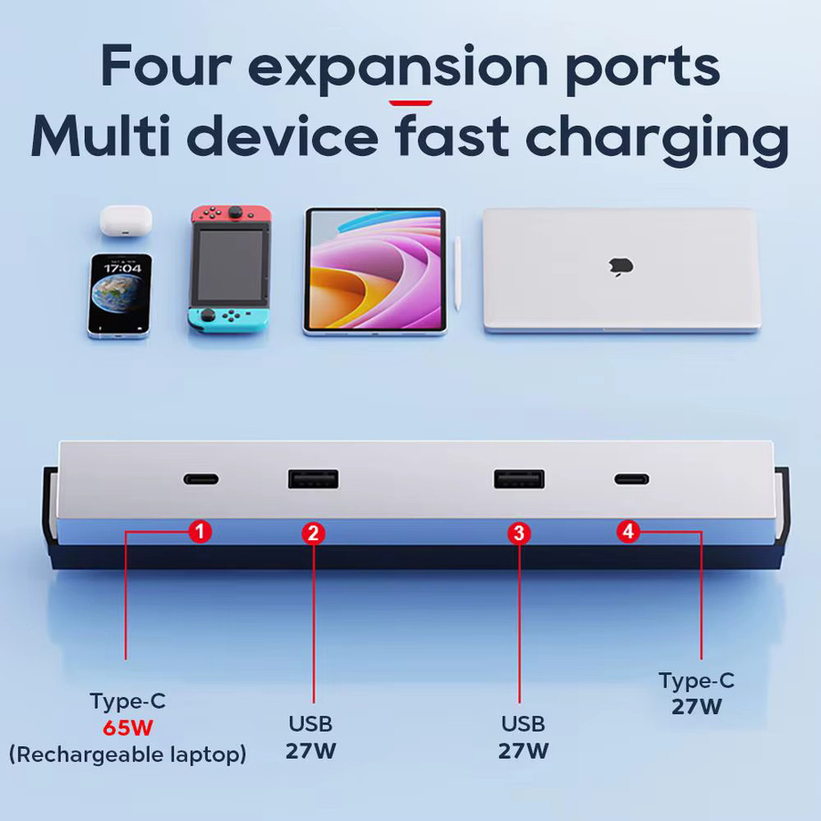 TEKSY USB-Hub Erweiterungsdock mit 65 W Schnelllade-Shunt für Tesla Model 3 Highland 2024 und Model Y 2025 Juniper zur zentralen Steuerung - Bild 6