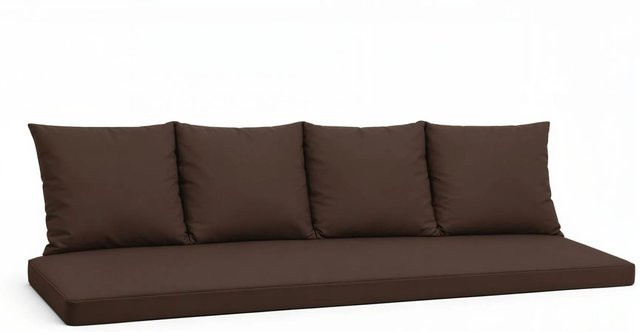 Setgarden Mix Bench Kissen Set für 3-Sitzer Bänke, Braun, B/T: 170 x 50 cm und H/B/T: 4 x 50 x 56 cm - Bild 1