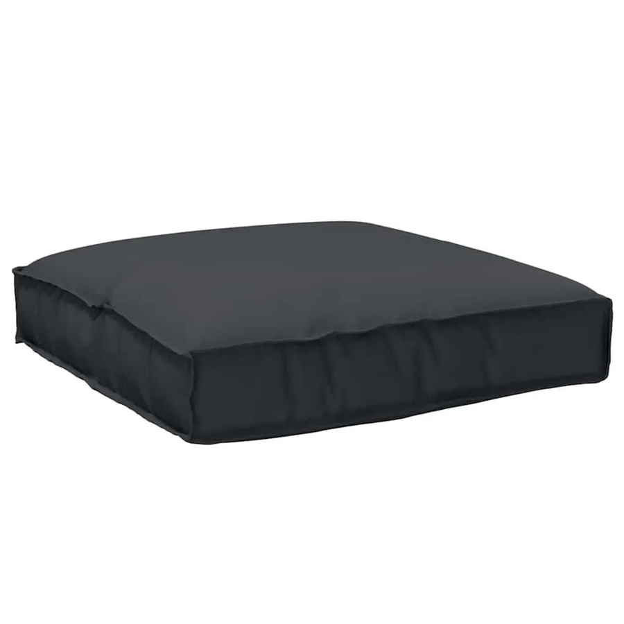 vidaXL Kissen Schwarz aus Oxford-Stoff, B/T/H: 80 x 80 x 12 cm - Bild 2