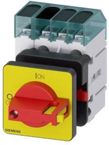 Siemens Lasttrennschalter 4polig 40 A 690 V/AC 16 mm² in Rot und Gelb 3LD33500TL13 - Bild 1