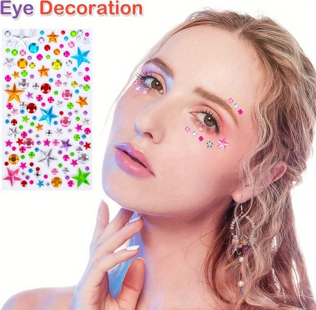 Selbstklebende Acryl-Edelstein-Aufkleber in Multicolour für Bastelarbeiten und DIY-Dekorationen - Bild 1