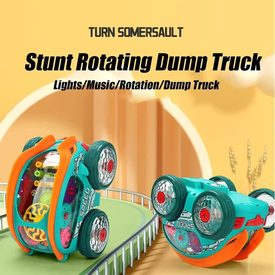 CONUSEA Rc Stunt Lkw, Modell Auto, mit Licht und Musik, Bunt / Mehrfarbig - Bild 3